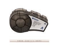 Brady PermaSleeve Manchon thermorétractable en polyoléfine pour BMP21-PLUS ; BMP21, 6,00 mm x 2,10 m, noir sur blanc