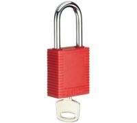 Brady Plastique Lockout/Tagout Cadenas, à clé différente, 1-3/10,2 cm Longueur du corps, 1-1/5,1 cm à anse Clearance, Red, 1