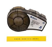 Brady Ruban d'Étiquette PermaSleeve en Polyoléfine Thermorétractable pour Imprimantes M210 & M211 - Étiquetage Câbles et Fils - Noir sur Jaune (11.15 mm x 2.10 m) - M21-250-C-342-YL