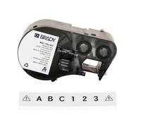 Brady Ruban d'étiquettes en ruban réfléchissant étiqueteuses BMP41/BMP51/BMP53/M511 - Étiquettes imprimables adhésives - Noir sur blanc (19,05 mm (l) x 6,10 m (L)) - M4C-750-584