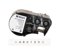 Brady Ruban d'étiquettes en vinyle étiqueteuses BMP41/BMP51/BMP53/M511 - Étiquettes imprimables adhésives - Noir sur blanc (9,53 mm (l) x 7,62 m (L)) - M4C-375-595-WT-BK