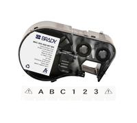 Brady Ruban d'étiquettes en vinyle étiqueteuses BMP41/BMP51/BMP53/M511 - Étiquettes imprimables adhésives - Noir sur blanc (12,70 mm (l) x 7,62 m (L)) - M4C-500-595-WT-BK