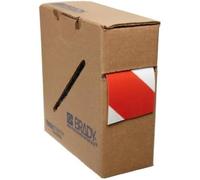 Brady Ruban Rayé Toughstripe, 50.80mm x 30.48m, Rouge/Blanc