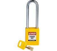 Brady SafeKey Padlocks - Nylon, NYL-YLW-76ST-KD, 150296