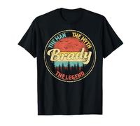 Brady The Man The Myth The Legend Men Nom personnalisé T-Shirt