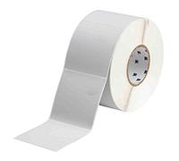 Brady THT-161-486-1 10,2 cm de large x 10,2 cm de haut, polyester B-486, imprimante à transfert thermique argenté finition mate étiquette BradyBondz (1000 par rouleau)