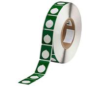 Brady THTEP-167-593-.5GN 1,2 pouces de large x 1,5 pouces de haut, B-593 polyester avec ruban adhésif, finition brillante, vert pour imprimantes à transfert thermique (500 par rouleau)