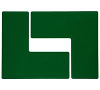 Brady ToughStripe 104455 Lot de 20 rubans de marquage au sol non abrasifs en forme de L, 25,4 cm de long, 10,2 cm de large, vert