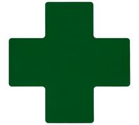 Brady ToughStripe 104479 Lot de 20 rubans adhésifs non abrasifs pour marquage au sol en forme de croix, 25,4 cm de long, 10,2 cm de large, vert