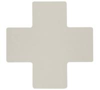 Brady ToughStripe 104483 Lot de 20 rubans de marquage au sol en forme de croix non abrasif, 25,4 cm de long, 10,2 cm de large, blanc (lot de 20 par rouleau)