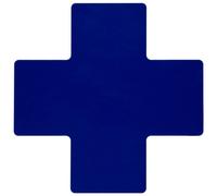 Brady ToughStripe Lot de 20 rubans adhésifs non abrasifs pour marquage au sol, 25,4 cm de long, 10,2 cm de large, bleu