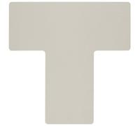 Brady ToughStripe Lot de 20 rubans de marquage de sol non abrasifs en forme de T, 25,4 cm de long, 10 cm de large, blanc