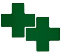 Brady ToughStripe Lot de 20 rubans non abrasifs pour marquage au sol, 20 cm de long, 7,6 cm de large, vert