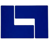 Brady ToughStripe Ruban adhésif non abrasif en forme de L 25,4 cm de long, 10,2 cm de large, bleu (lot de 20 par rouleau)