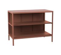 Brafab Banc de cuisine d’extérieur Kelia avec étagères Zin red. 121x91x64 cm