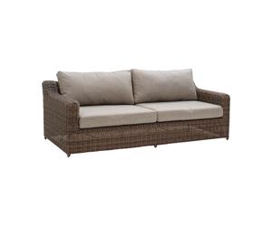 Brafab Canapé 3 places Glendon Dark Brown-soft moose