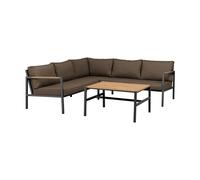 Brafab Canapé Cap Anthracite-marron. 5 places