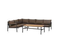Brafab Canapé Cap Anthracite-marron. 6 places