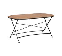 Brafab Table à manger Brewer Noir-teck. 160x85 cm