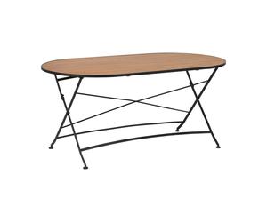 Brafab Table à manger Brewer Noir-teck. 160x85 cm