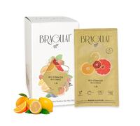 BRAGULAT | Concentré de jus B12 Citrics | Boissons instantanées et boissons gazeuses | Sans sucre et avec vitamine C et B12 | Eau aromatisée au citron, à l'orange et au citron vert | 15 enveloppes