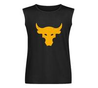 Brahma Bull Rock Project Gym Mens Black Sleeveless T-Shirt Graphic Tee Printed Unisex Vest Tank Tops Shirt L