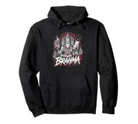 Brahma Créateur Cosmique à Quatre Visages du Dieu Hindou Sweat à Capuche