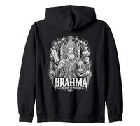 Brahma Creator of Worlds Mythologie hindoue Cosmique Sweat à Capuche
