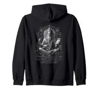 Brahma Mandala Cosmique créateur Hindou à Quatre Faces Sweat à Capuche