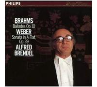 Brahms : 4 Ballades Op.10 ; Weber : Sonate pour piano Op.39