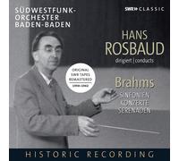 Brahms / Anda / Gies - Hans Rosbaud Conducts Brahms [New CD]