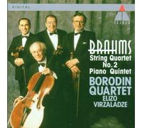 Brahms, Borodin Quartet, Virzaladze - String Quartet 2 / Piano Quintet by Brahms, Borodin Quartet, Virzaladze (1995-04-04)