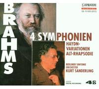 Brahms - Complete Symphonies Nos 1-4 /Haydn Variations/Alto Rhapsody [IMPORT] by Berlin Symphony Orch. Kurt Sanderling