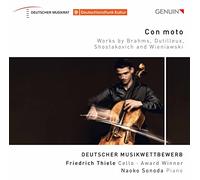 Brahms, Dutilleux, Chostakovitch, Wieniawski : uvres pour Violoncelle et Piano. Thiele, Sonoda. [Import]