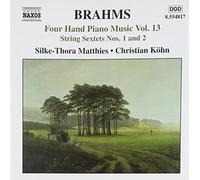 Brahms – Œuvres pour piano à 4 mains Vol. 13 : Sextuors à cordes No. 1 et No. 2 – NAXOS