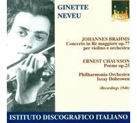 Brahms - Ginette Neveu Plays Brahms and Chausson [Import]