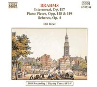 Brahms, J. – Intermezzi / Scherzo – CD audio – NAXOS