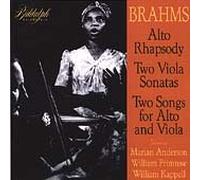 Brahms, J. - Johannes Brahms Chambre pour Alto & Musique vocale