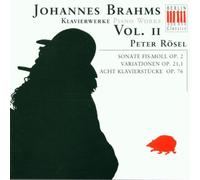 Brahms, J. - Sonata 2/Variations Piano Works