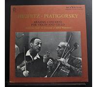 Brahms, Jascha Heifetz, Gregor Piatigorsky, Alfred Wallenstein Conducting RCA Victor Symphony Orchestra - Brahms Concerto For Violin And Cello - Lp Vinyl Record