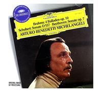 BRAHMS/SCHUBERT/BEETHOVEN/MICHELANGELI - Ballades (4), Op. 10,Piano Sonata No. 4 in a Minor, D537,Piano Sonata No. 4 in E