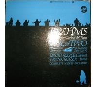 Brahms: Sonatas for Clarinet & Piano Op 120 # 1& 2 with Score; David Glazer Clarinet; VOX LP Vinyl