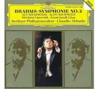 Lipovsek, Abbado, BP – Brahms : Symphonie n°2 / Rhapsodie pour contralto – CD – Deutsche Grammophon