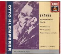 Brahms - Symphonie n°2, Rhapsodie pour Contralto / Otto Klemperer - CD
