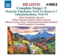 Brahms / Wunderlin / Carrel - Deutsche Volkslieder [Compact Discs]