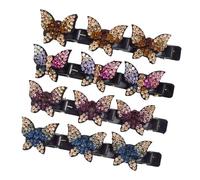 Braid Clips, Non-Slip Hair Clip, Crystal Hair Clamp, Hair Clamp Hairpins, Hair Clip Pins, Fashion Hair Clip, Authentic Hair Clamps, Fashion Duckbill Clips, Hair Styling Headwear For Holiday Birthday