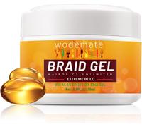 Braid Gel With Good Strong Support For Twisting,Locs,Braids And Edges,Twinkling And Blocking,Natural Texture Without Flakes,Additional Support Tames Curls Smooth Braid Gel 250g