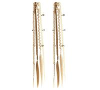 Braid Hair Extension | 20-Inch Boho Clip-in Long Synthetic 1-Pair Natural