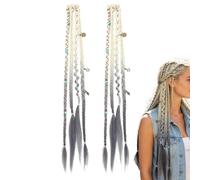 Braid Hair Extension | 20-Inch Boho Clip-in Long Synthetic 1-Pair Natural