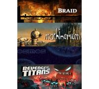 Braid + Machinarium + Osmos + Revenge of The Titans (PC) Steam Key GLOBAL